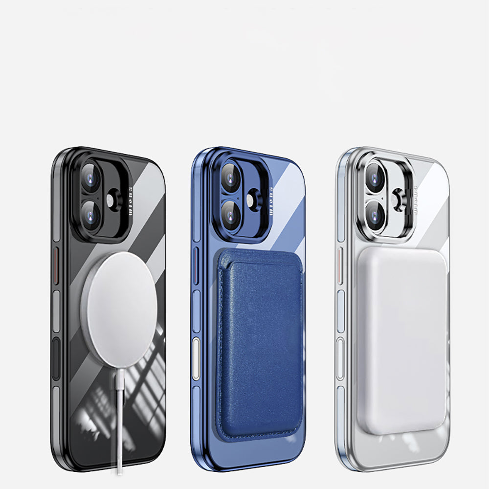 iPhone 17 Kılıf M-safe Şarj Özellikli Wlons Standlı Efsane Kılıf