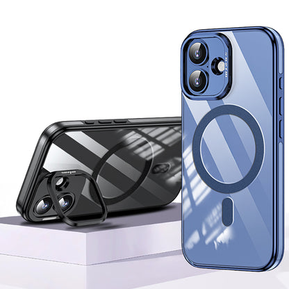 iPhone 17 Kılıf M-safe Şarj Özellikli Wlons Standlı Efsane Kılıf