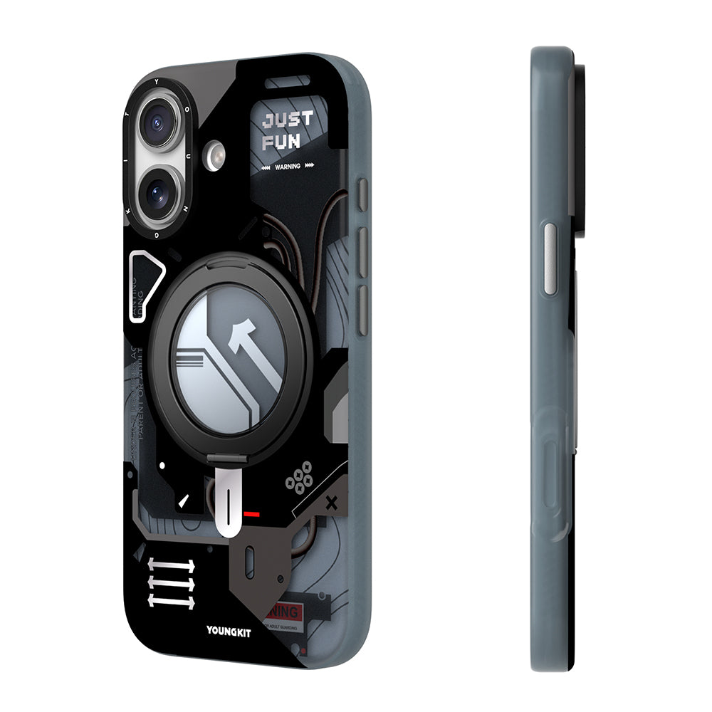 iPhone 17 Kılıf M-safe Şarj Özellikli Youngkit Starship Serisi Kılıf