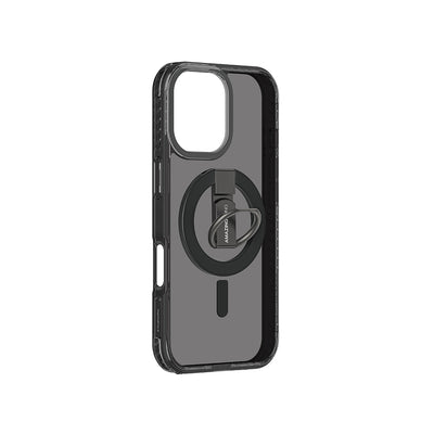 Apple iPhone 17 Kılıf M-safe Şarj Özellikli Yüzük Standlı Amazingthing Titan Pro Serisi Kapak Siyah