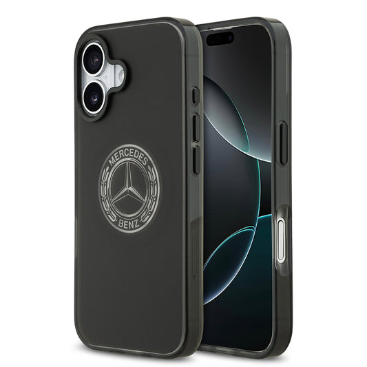 iPhone 17 Kılıf Mercedes Benz Orjinal Lisanslı M-safe Şarj Özellikli Buzlu PC Nostaljik Yıldız Dizayn Kılıf