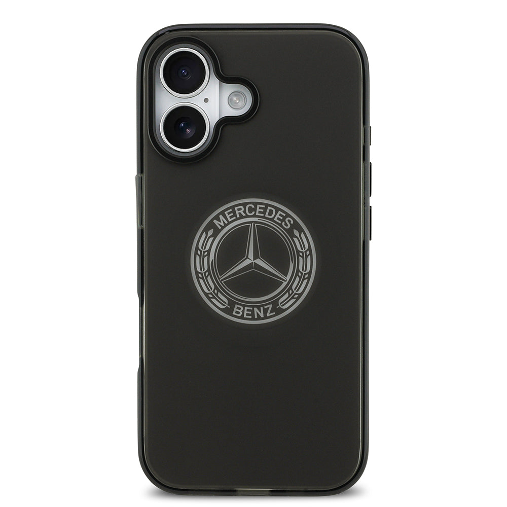 iPhone 17 Kılıf Mercedes Benz Orjinal Lisanslı M-safe Şarj Özellikli Buzlu PC Nostaljik Yıldız Dizayn Kılıf