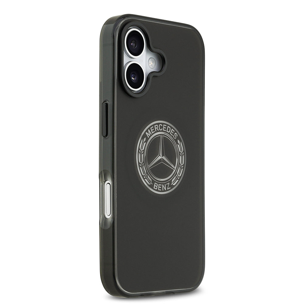 iPhone 17 Kılıf Mercedes Benz Orjinal Lisanslı M-safe Şarj Özellikli Buzlu PC Nostaljik Yıldız Dizayn Kılıf