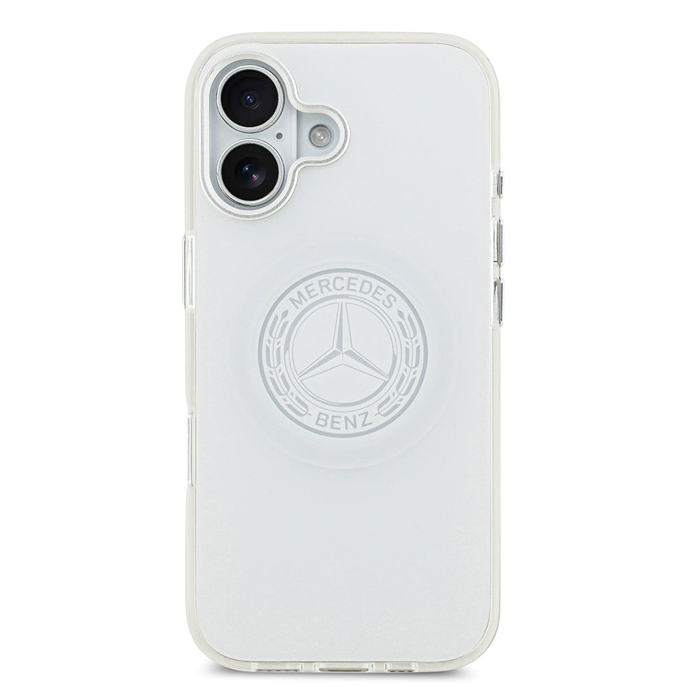 iPhone 17 Kılıf Mercedes Benz Orjinal Lisanslı M-safe Şarj Özellikli Buzlu PC Nostaljik Yıldız Dizayn Kılıf