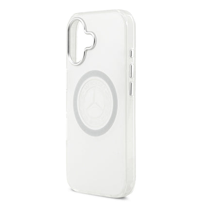 iPhone 17 Kılıf Mercedes Benz Orjinal Lisanslı M-safe Şarj Özellikli Buzlu PC Nostaljik Yıldız Dizayn Kılıf