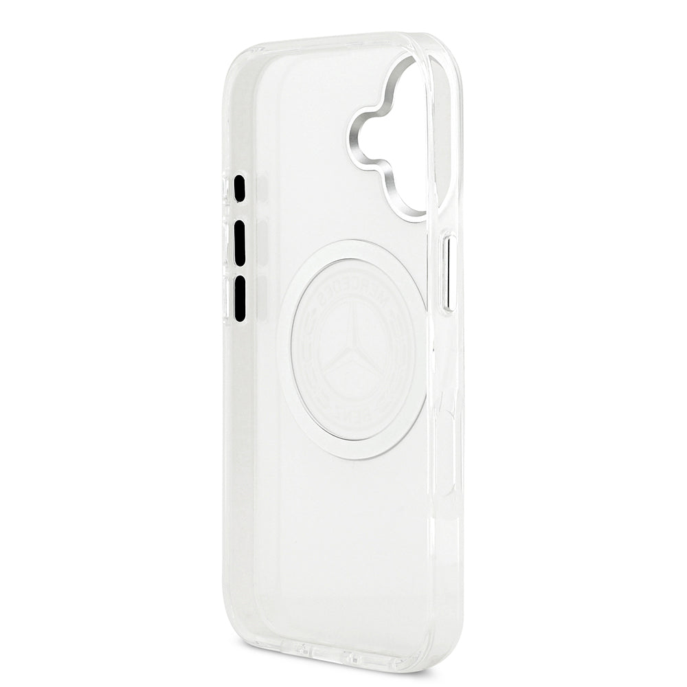 iPhone 17 Kılıf Mercedes Benz Orjinal Lisanslı M-safe Şarj Özellikli Buzlu PC Nostaljik Yıldız Dizayn Kılıf