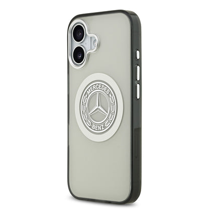 iPhone 17 Kılıf Mercedes Benz Orjinal Lisanslı M-safe Şarj Özellikli Çift Katmanlı PC Nostaljik Yıldız Dizayn Kılıf