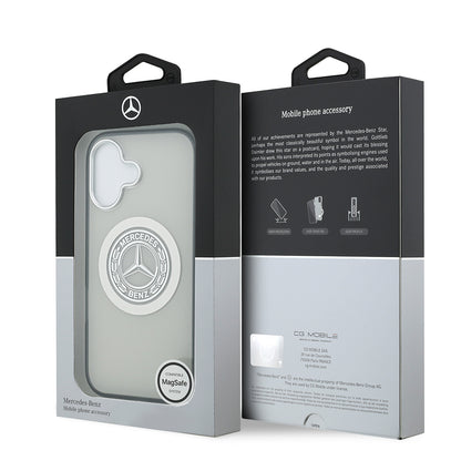 iPhone 17 Kılıf Mercedes Benz Orjinal Lisanslı M-safe Şarj Özellikli Çift Katmanlı PC Nostaljik Yıldız Dizayn Kılıf