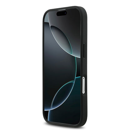 iPhone 17 Kılıf Mercedes Benz Orjinal Lisanslı M-safe Şarj Özellikli Dokulu Desenli Deri Kılıf