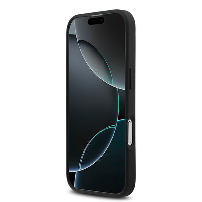 Apple iPhone 17 Kılıf Mercedes Benz Orjinal Lisanslı M-safe Şarj Özellikli Dokulu Desenli Deri Kapak Kahverengi