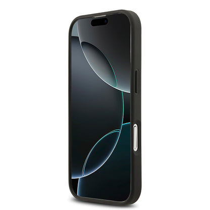 iPhone 17 Kılıf Mercedes Benz Orjinal Lisanslı M-safe Şarj Özellikli Dokulu Desenli Deri Kılıf