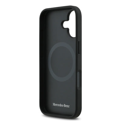 Apple iPhone 17 Kılıf Mercedes Benz Orjinal Lisanslı M-safe Şarj Özellikli Hakiki Deri Nostaljik Yıldız Dizayn Kapak Kahverengi