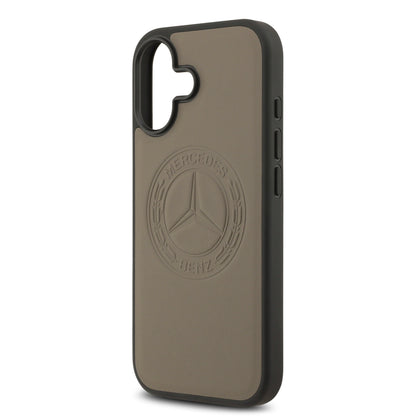 iPhone 17 Kılıf Mercedes Benz Orjinal Lisanslı M-safe Şarj Özellikli Hakiki Deri Nostaljik Yıldız Dizayn Kılıf