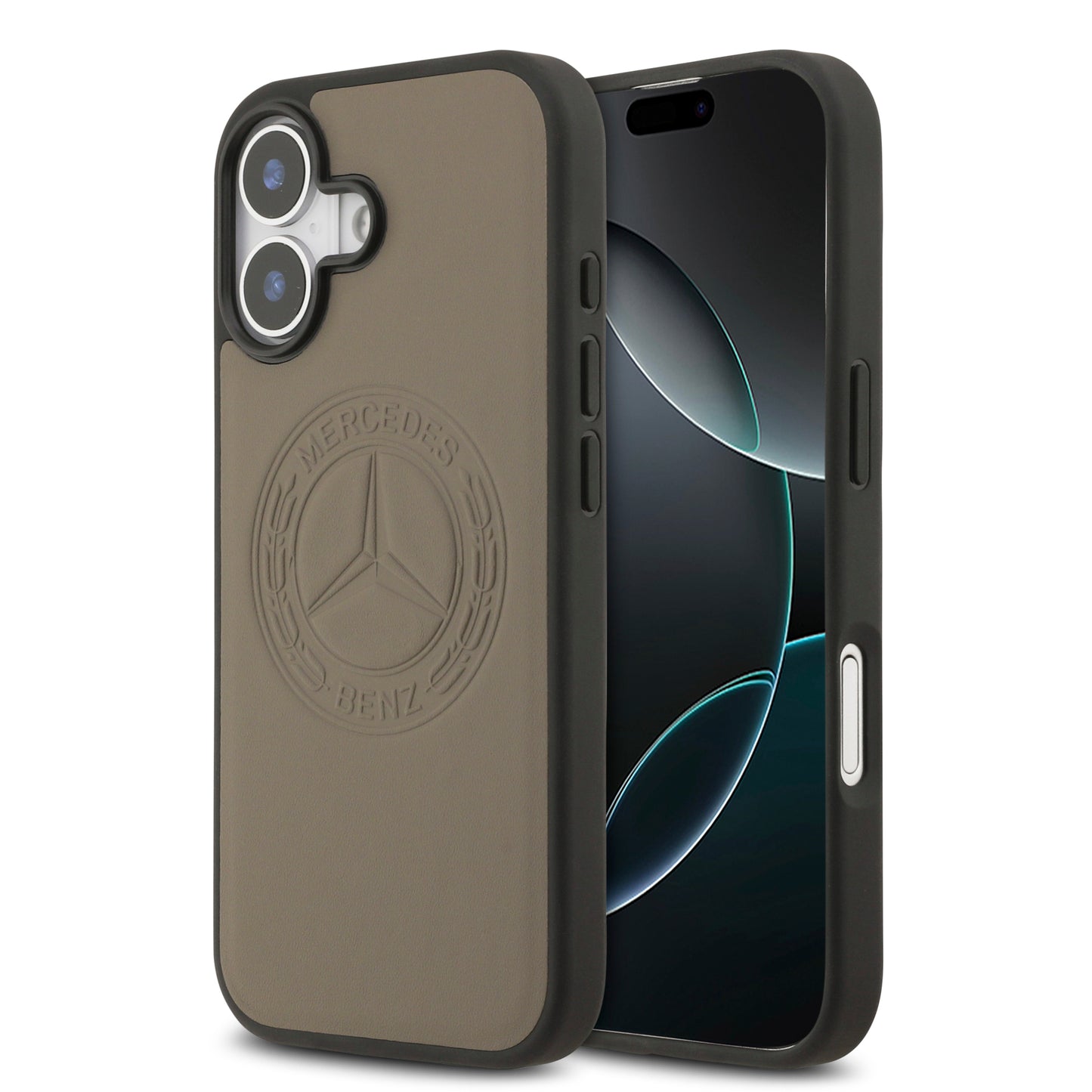 iPhone 17 Kılıf Mercedes Benz Orjinal Lisanslı M-safe Şarj Özellikli Hakiki Deri Nostaljik Yıldız Dizayn Kılıf