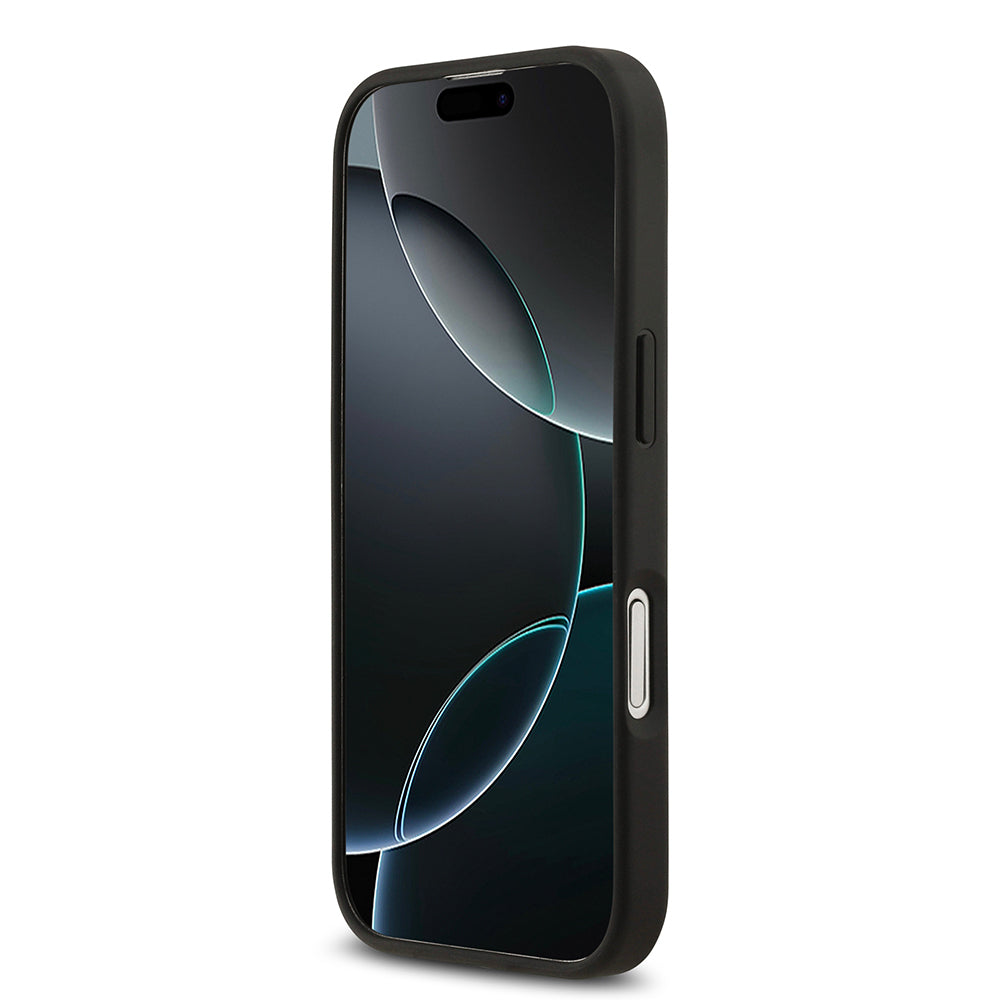 iPhone 17 Kılıf Mercedes Benz Orjinal Lisanslı M-safe Şarj Özellikli Şeritli Yıldız Desenli Metal Logolu Deri Kılıf