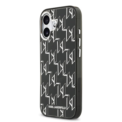 iPhone 17 Kılıf Orjinal Lisanslı M-safe Şarj Özellikli Karl Lagerfeld IML Baskılı Monogram Dizayn Kılıf