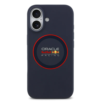 iPhone 17 Kılıf Redbull Orjinal Lisanslı M-safe Şarj Özellikli Kırmızı Halka ve Logo Silikon Kılıf