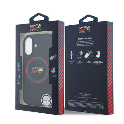 iPhone 17 Kılıf Redbull Orjinal Lisanslı M-safe Şarj Özellikli Kırmızı Halka ve Logo Silikon Kılıf