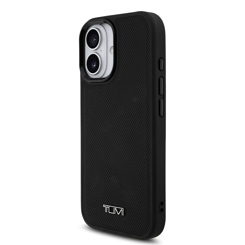 iPhone 17 Kılıf TUMI M-safe Şarj Özellikli Deri Noktalı Dizayn Kılıf