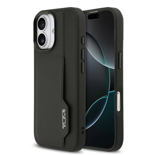 iPhone 17 Kılıf TUMI Orjinal Lisanslı Deri Dikey Kartlıklı Kılıf