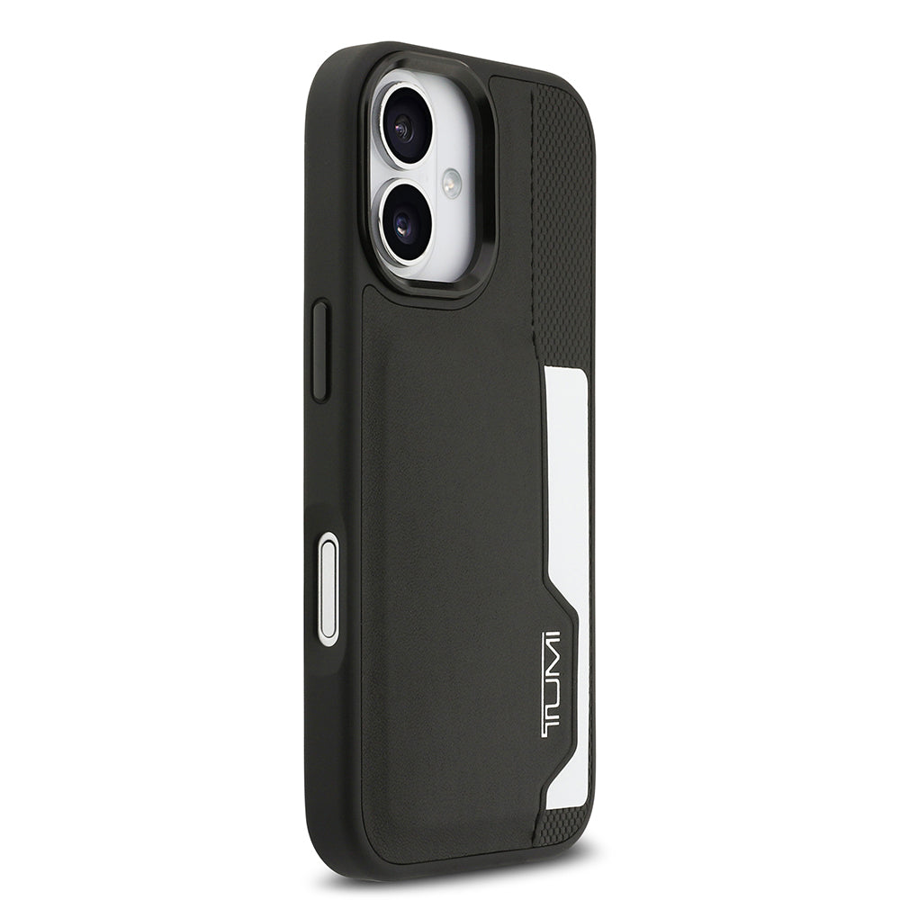 iPhone 17 Kılıf TUMI Orjinal Lisanslı Deri Dikey Kartlıklı Kılıf