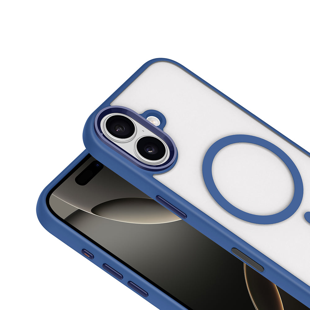 iPhone 17 Kılıf Wireless Şarj Özellikli Zore Krom M-safe Silikon Kılıf