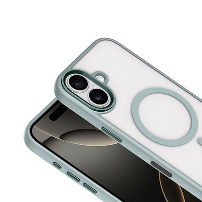 iPhone 17 Kılıf Wireless Şarj Özellikli Zore Krom M-safe Silikon Kılıf