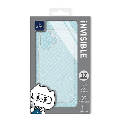 Apple iPhone 17 Kılıf Wiwu YXK-206 Invisible Sert PC Kapak Şeffaf