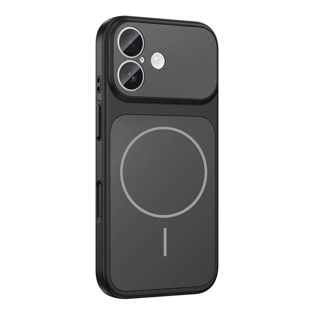 Apple iPhone 17 Kılıf Zore M-Safe Şarj Özellikli Kamera Korumalı Formen Kapak Mavi