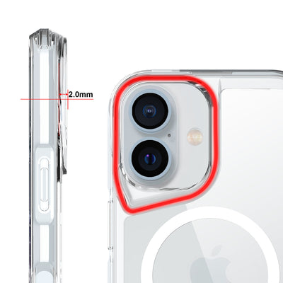 Apple iPhone 17 Kılıf Zore M-safe Şarj Özellikli T-Max M-safe Kapak Şeffaf