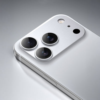 Apple iPhone 17 Pro Benks Glass Warrior Anti Reflective Metal Kamera Lens Koruyucu Beyaz