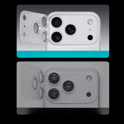 Apple iPhone 17 Pro Benks Glass Warrior Anti Reflective Metal Kamera Lens Koruyucu Turuncu