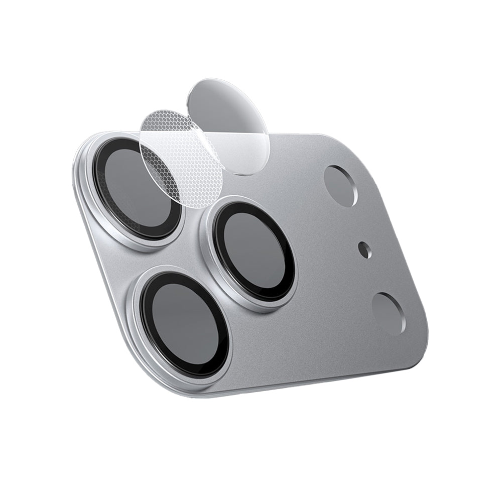 Apple iPhone 17 Pro Benks Glass Warrior Anti Reflective Metal Kamera Lens Koruyucu Beyaz