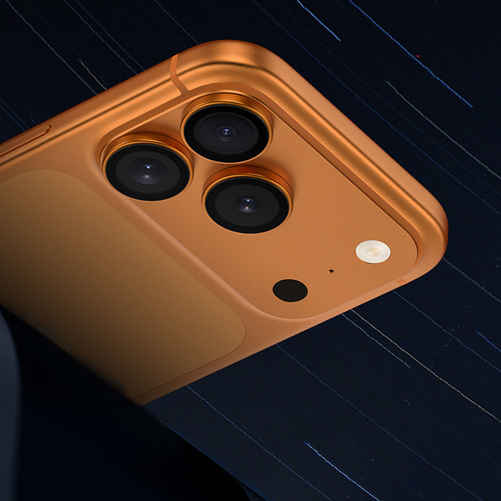 Apple iPhone 17 Pro Benks Glass Warrior Cam Kamera Lens Koruyucu Turuncu