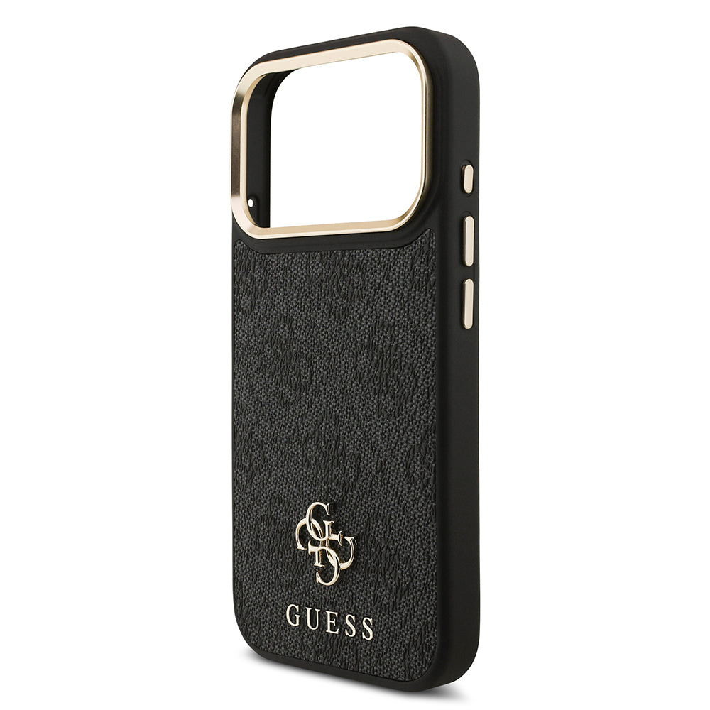 iPhone 17 Pro Guess Orjinal Lisanslı 4G ve Yazı Logolu Kılıf + Ekran Koruyucu + Lens Koruyucu 3in1 Aksesuar Seti