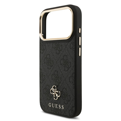 iPhone 17 Pro Guess Orjinal Lisanslı 4G ve Yazı Logolu Kılıf + Ekran Koruyucu + Lens Koruyucu 3in1 Aksesuar Seti