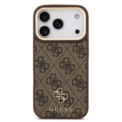 iPhone 17 Pro Guess Orjinal Lisanslı 4G ve Yazı Logolu Kılıf + Ekran Koruyucu + Lens Koruyucu 3in1 Aksesuar Seti