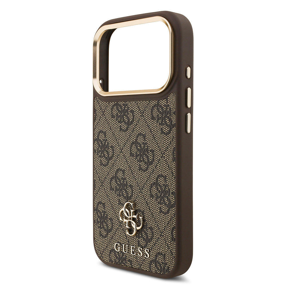 iPhone 17 Pro Guess Orjinal Lisanslı 4G ve Yazı Logolu Kılıf + Ekran Koruyucu + Lens Koruyucu 3in1 Aksesuar Seti