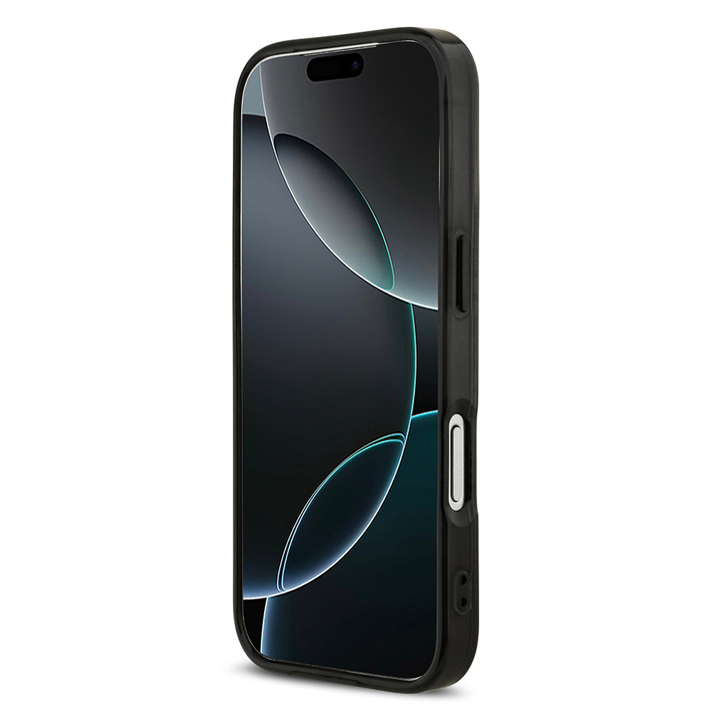 iPhone 17 Pro Kılıf AMG Orjinal Lisanslı M-safe Şarj Özellikli Çift Katmanlı Kırmızı Çapraz Çizgili Kılıf