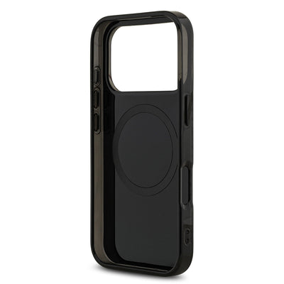 Apple iPhone 17 Pro Kılıf AMG Orjinal Lisanslı M-safe Şarj Özellikli Çift Katmanlı Kırmızı Çapraz Çizgili Kapak Siyah-Kırmızı