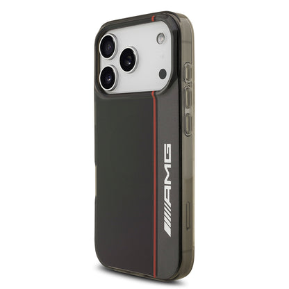 iPhone 17 Pro Kılıf AMG Orjinal Lisanslı M-safe Şarj Özellikli IML Baskı Logolu Çift Katmanlı Bow Lines Kılıf