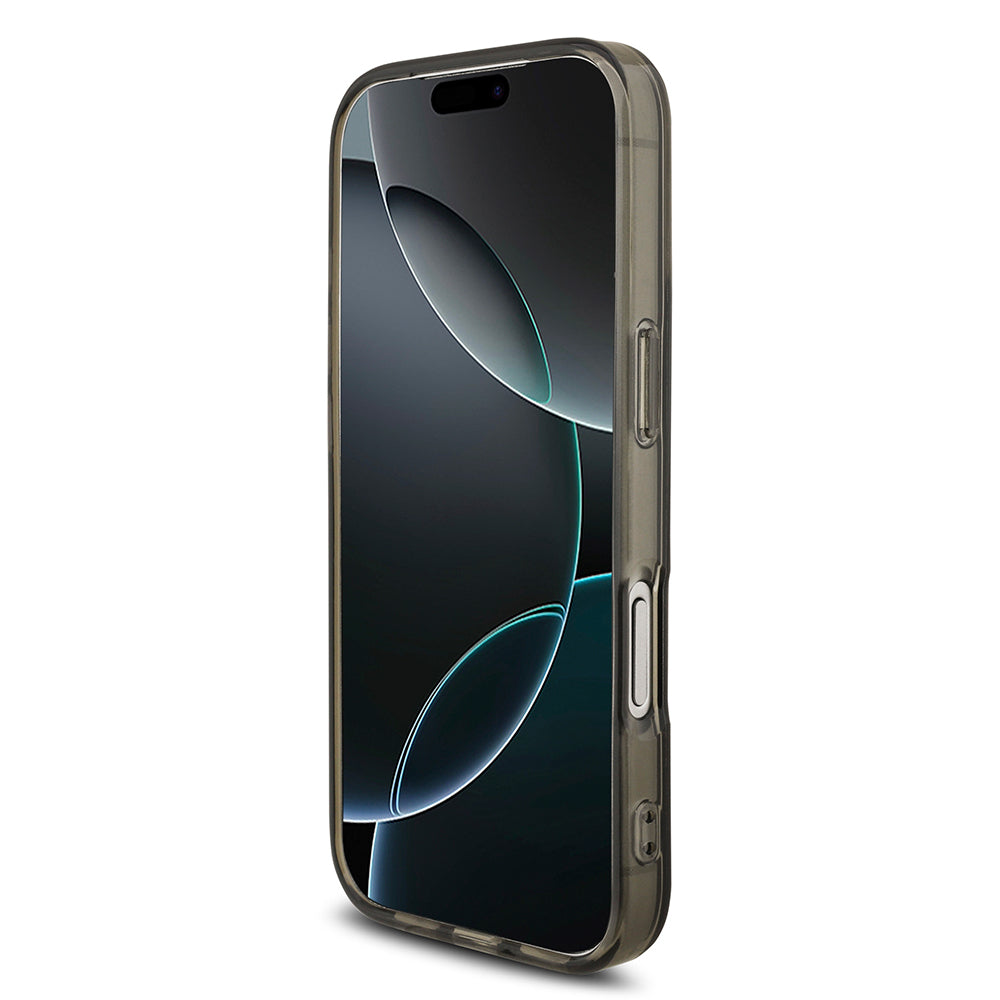 iPhone 17 Pro Kılıf AMG Orjinal Lisanslı M-safe Şarj Özellikli IML Baskı Logolu Çift Katmanlı Bow Lines Kılıf