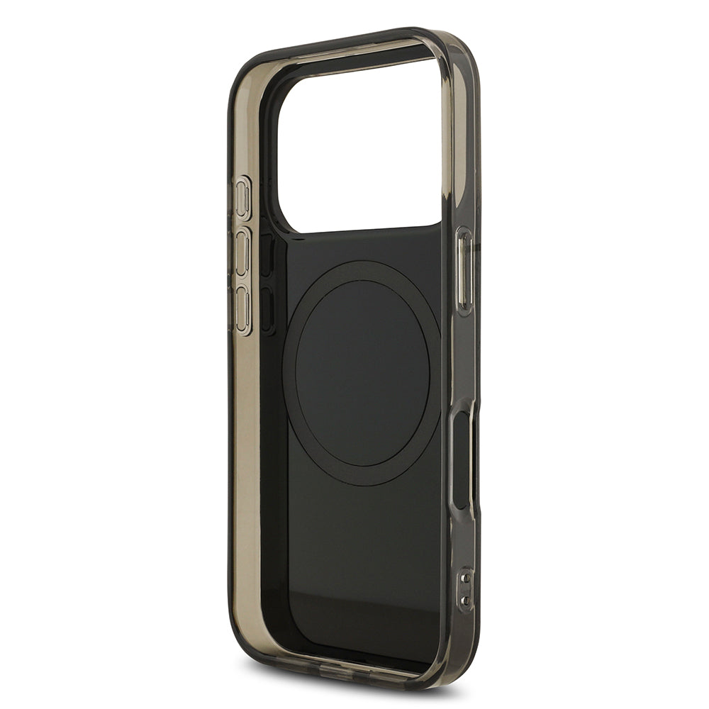 iPhone 17 Pro Kılıf AMG Orjinal Lisanslı M-safe Şarj Özellikli IML Baskı Logolu Çift Katmanlı Bow Lines Kılıf