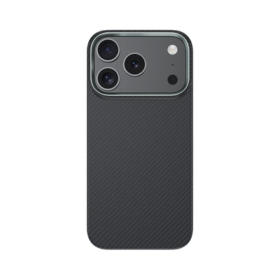 Apple iPhone 17 Pro Kılıf Benks M-safe Şarj Özellikli Metal Kamera Çerçeveli Magnetik ArmorAir 600D Kevlar Fiber Kapak Siyah