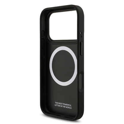 iPhone 17 Pro Kılıf BMW Orjinal Lisanslı M-safe Şarj Özellikli Karbon Fiber Metal Logolu Kevlar Kılıf