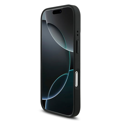 iPhone 17 Pro Kılıf BMW Orjinal Lisanslı M-safe Şarj Özellikli M Logolu Üç Şeritli Delikli Deri Kılıf