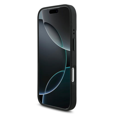 Apple iPhone 17 Pro Kılıf BMW Orjinal Lisanslı M-safe Şarj Özellikli Metal BMW ve M Logolu PU Karbon Tasarımlı Kapak Kırmızı