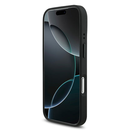 iPhone 17 Pro Kılıf BMW Orjinal Lisanslı M-safe Şarj Özellikli Metal BMW ve M Logolu PU Karbon Tasarımlı Kılıf