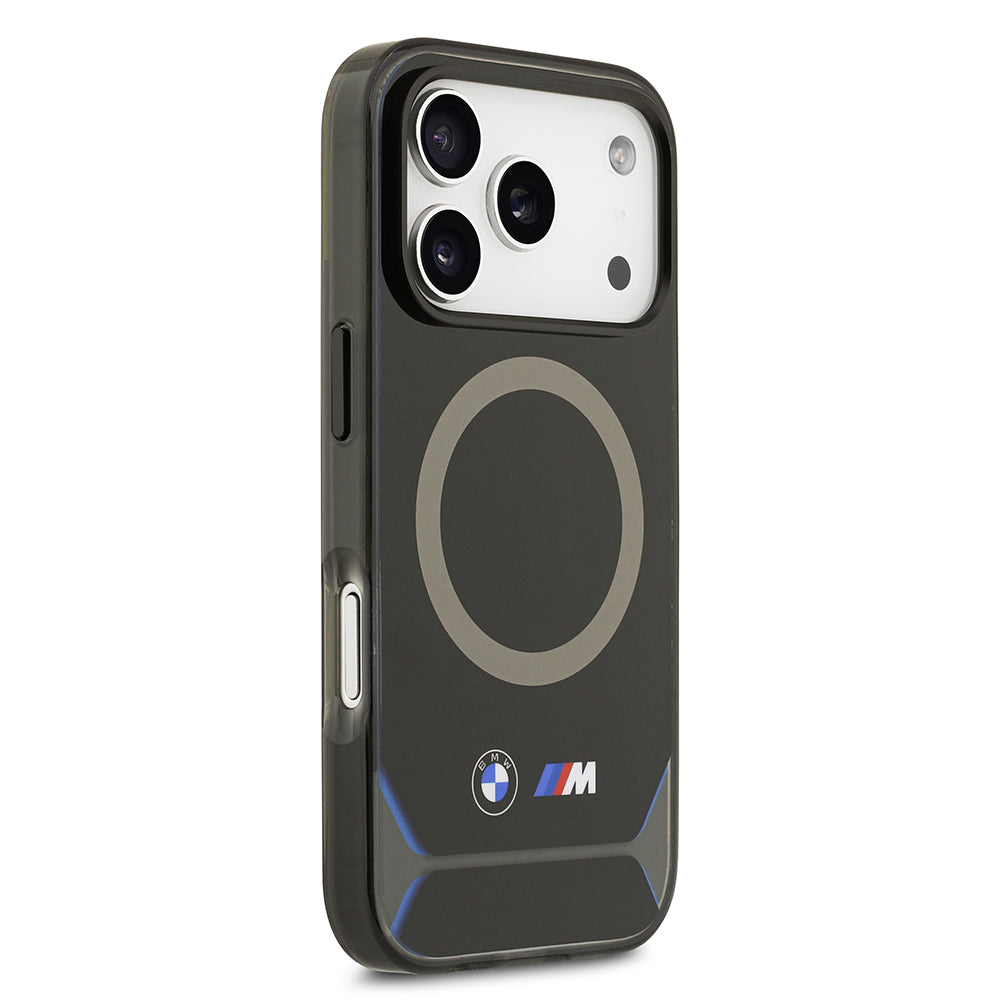 iPhone 17 Pro Kılıf BMW Orjinal Lisanslı M-safe Şarj Özellikli Metal Buton Tasarımlı IML Baskılı M Dizayn Kılıf