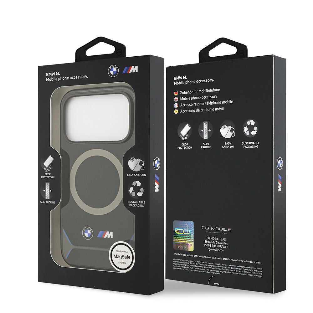 iPhone 17 Pro Kılıf BMW Orjinal Lisanslı M-safe Şarj Özellikli Metal Buton Tasarımlı IML Baskılı M Dizayn Kılıf